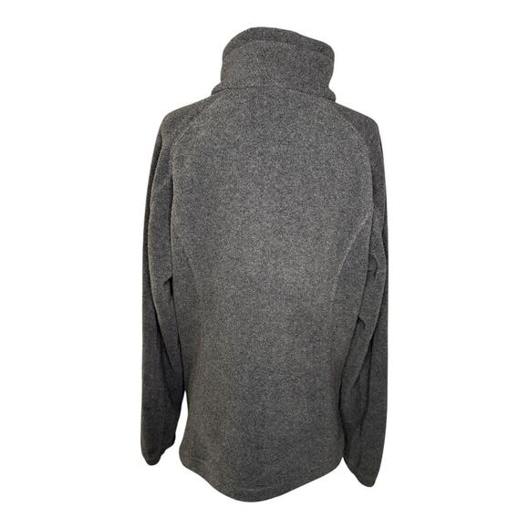 Columbia Women's Gray Fleece Jacket Size Large Casual Mid-Length Zip Up - Picture 3 of 6